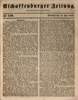 Aschaffenburger Zeitung Mittwoch 17. Mai 1848