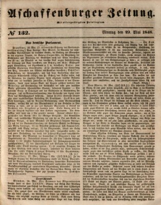 Aschaffenburger Zeitung Montag 29. Mai 1848