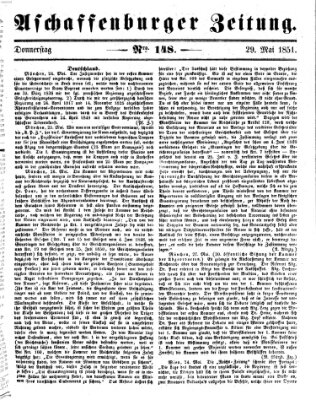 Aschaffenburger Zeitung Donnerstag 29. Mai 1851