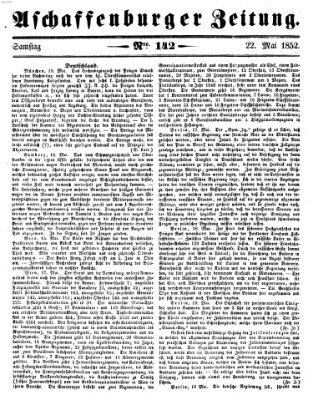 Aschaffenburger Zeitung Samstag 22. Mai 1852