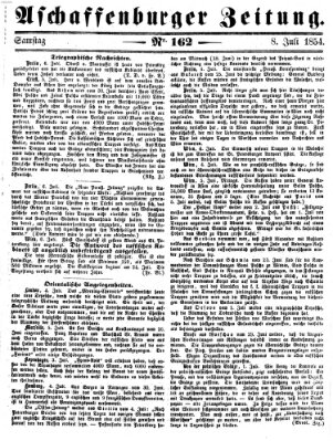 Aschaffenburger Zeitung Samstag 8. Juli 1854