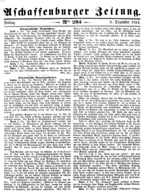 Aschaffenburger Zeitung Freitag 8. Dezember 1854
