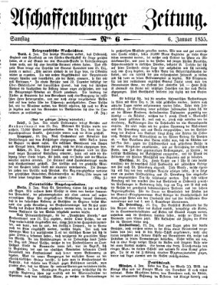 Aschaffenburger Zeitung Samstag 6. Januar 1855