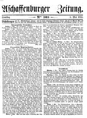 Aschaffenburger Zeitung Samstag 5. Mai 1855