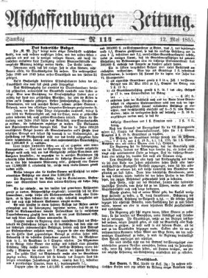 Aschaffenburger Zeitung Samstag 12. Mai 1855