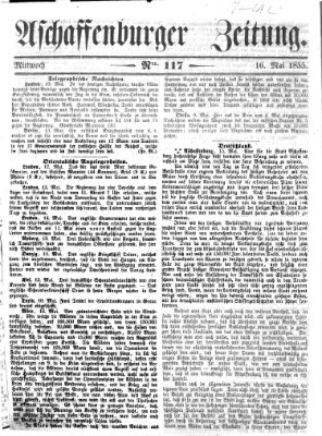 Aschaffenburger Zeitung Mittwoch 16. Mai 1855