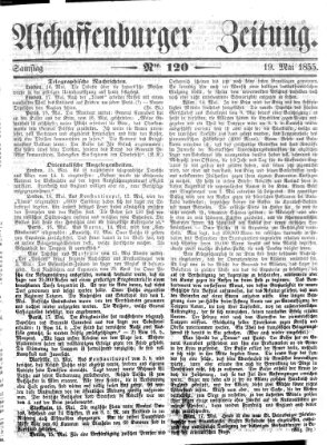 Aschaffenburger Zeitung Samstag 19. Mai 1855