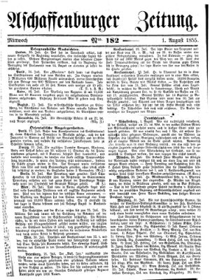 Aschaffenburger Zeitung Mittwoch 1. August 1855