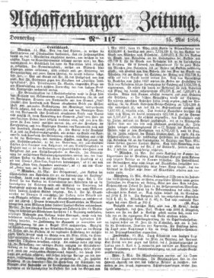 Aschaffenburger Zeitung Donnerstag 15. Mai 1856