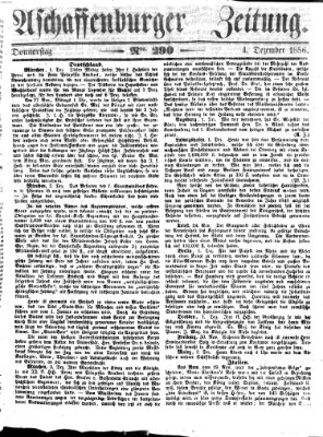 Aschaffenburger Zeitung Donnerstag 4. Dezember 1856