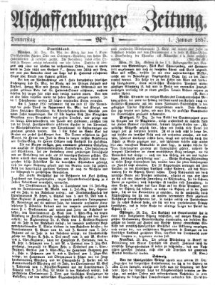 Aschaffenburger Zeitung Donnerstag 1. Januar 1857