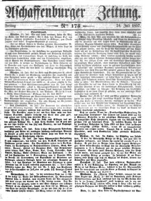 Aschaffenburger Zeitung Freitag 24. Juli 1857