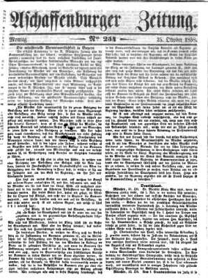 Aschaffenburger Zeitung Montag 25. Oktober 1858