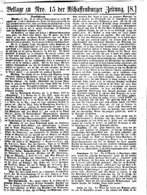 Aschaffenburger Zeitung Dienstag 18. Januar 1859
