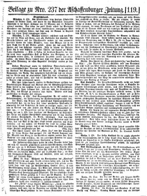 Aschaffenburger Zeitung Donnerstag 6. Oktober 1859