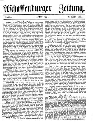 Aschaffenburger Zeitung Freitag 8. März 1861