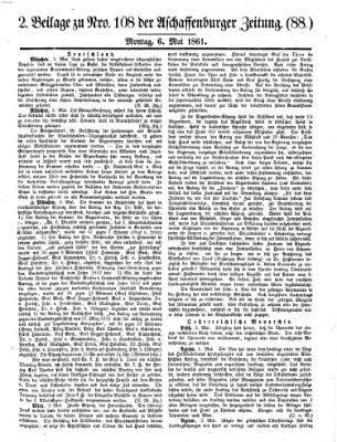 Aschaffenburger Zeitung Montag 6. Mai 1861