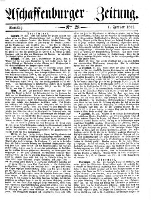 Aschaffenburger Zeitung Samstag 1. Februar 1862