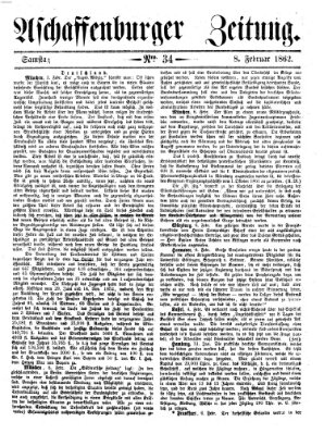 Aschaffenburger Zeitung Samstag 8. Februar 1862
