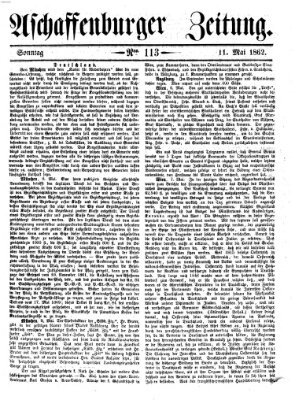 Aschaffenburger Zeitung Sonntag 11. Mai 1862