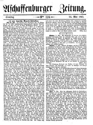 Aschaffenburger Zeitung Samstag 24. Mai 1862