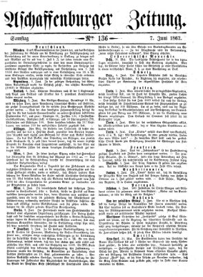Aschaffenburger Zeitung Samstag 7. Juni 1862