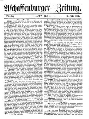 Aschaffenburger Zeitung Dienstag 8. Juli 1862