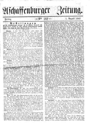 Aschaffenburger Zeitung Freitag 1. August 1862