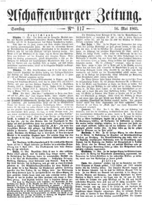 Aschaffenburger Zeitung Samstag 16. Mai 1863