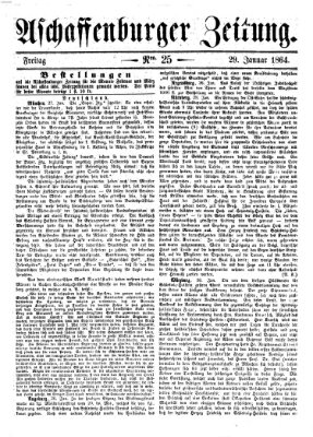 Aschaffenburger Zeitung Freitag 29. Januar 1864