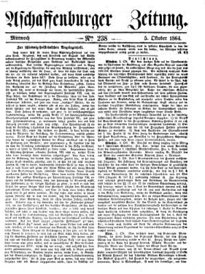 Aschaffenburger Zeitung Mittwoch 5. Oktober 1864