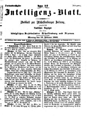 Aschaffenburger Zeitung Montag 19. Februar 1866