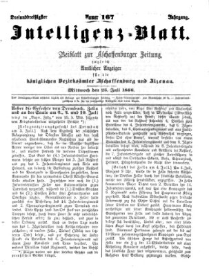 Aschaffenburger Zeitung Mittwoch 25. Juli 1866
