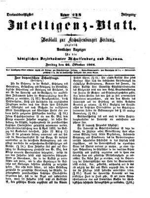 Aschaffenburger Zeitung Freitag 26. Oktober 1866
