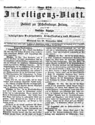 Aschaffenburger Zeitung Mittwoch 28. November 1866