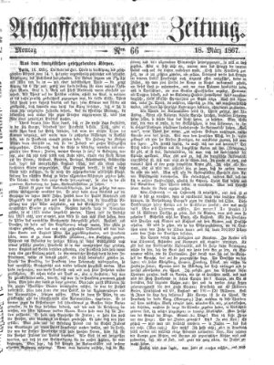 Aschaffenburger Zeitung Montag 18. März 1867