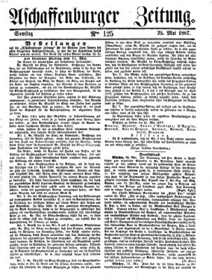 Aschaffenburger Zeitung Samstag 25. Mai 1867