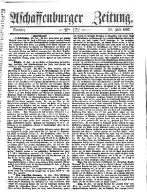 Aschaffenburger Zeitung Samstag 20. Juli 1867