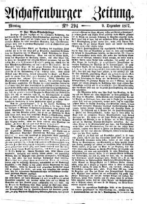 Aschaffenburger Zeitung Montag 9. Dezember 1867