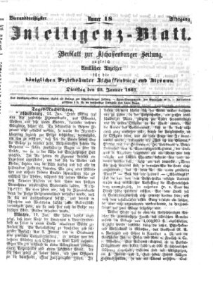 Aschaffenburger Zeitung Mittwoch 23. Januar 1867