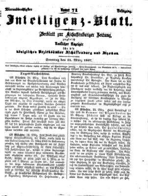 Aschaffenburger Zeitung Sonntag 24. März 1867