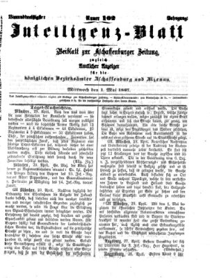 Aschaffenburger Zeitung Mittwoch 1. Mai 1867