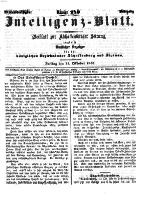Aschaffenburger Zeitung Freitag 11. Oktober 1867