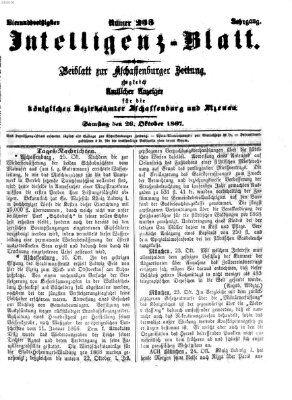 Aschaffenburger Zeitung Samstag 26. Oktober 1867