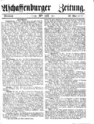 Aschaffenburger Zeitung Mittwoch 27. Mai 1868