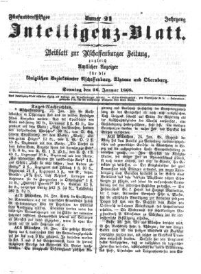 Aschaffenburger Zeitung Sonntag 26. Januar 1868