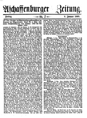 Aschaffenburger Zeitung Freitag 8. Januar 1869
