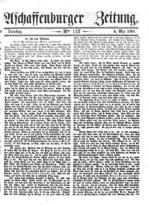 Aschaffenburger Zeitung Dienstag 4. Mai 1869