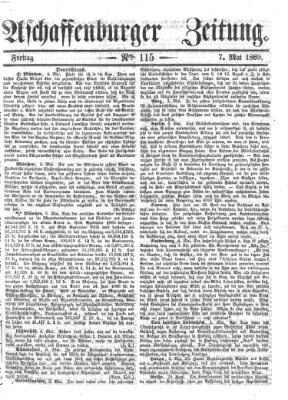 Aschaffenburger Zeitung Freitag 7. Mai 1869