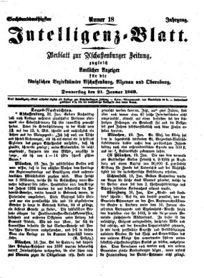 Aschaffenburger Zeitung Donnerstag 21. Januar 1869